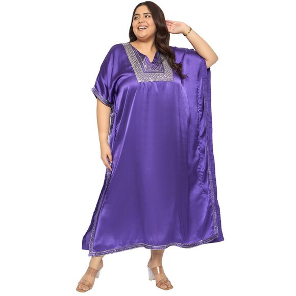 Gypsie Blu Women Wedding Gown Kaftan Dress Stylish Maxi Mumu Dresses for Girls - Picture 4 of 8